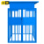 金蝎 氧气存放棚工地标准化安全防护棚气瓶笼二氧化碳安全防护罩防砸棚 蓝色 双开门1m宽1.5m长2m高