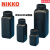 NIKKO试剂瓶塑料瓶样品瓶HDPE瓶圆形方形黑色遮光防漏50-2000ml 250ml圆形窄口