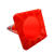帝阔PVC路锥安全道路警示锥优质反光雪糕筒橡胶隔离锥桶塑料圆锥方锥 65CM方锥 1.6kg1.8kg 红色