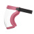 易美丽诺 LC0271 防护面罩 高清透明全脸防尘防飞溅面具 运动骑行面罩 粉色 