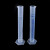 塑料量筒PP量筒蓝线带刻度直型小量杯加厚PP透明大容量实验室用 250ml蓝线刻度