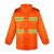 阿力牛 ASF288 环卫分体雨衣套装 路政防水雨衣雨裤 橙色(布内里) 170码 