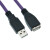 渤海USB2.0A公转A母\/AM转AF工业设备数据延长线高柔拖链抗干扰屏蔽线缆连接线现货定制 紫色高柔线 1米 带放大器