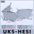 保险端子UK5HESI导轨式保险接线端子排UK5RD熔断器底座4MM平方 UK5HESI灰色带24V绿灯1只