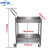 中环力安 不锈钢实验室手推车双层不锈钢带围栏手推车 201/60*45*90cm