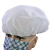 艾博瑞（Aberry）一次性无纺布圆帽防尘防油烟手工加厚30克重加工车间厨师帽100只 加厚白色圆帽100只 30克重