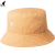 KANGOL帆布水洗盆帽男女遮阳平顶渔夫帽Washed Bucket Hat KO4224HT 木瓜牛奶色 M（56-58cm）