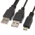 U2-072 USB 移动硬盘数据线三头数据线双USB供电对Micro USB