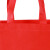 益美得 SW-200 无纺布袋子（50个）手提袋定做加印logo包装袋 环保袋礼品广告袋 大红色 41*35*12