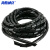 海斯迪克 PE塑料缠绕管 电线线束保护带 2.2米/卷*5卷 黑色 25MM H-88