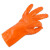 春蕾988威士邦止滑手套 8双 橘黄色 棉毛浸塑防滑防水耐磨耐油耐酸碱防护手套 定制