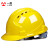 LISM印字 安全帽工地男领导施工建筑工程电工头盔定制LOGO印字 红色 三筋