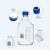 液相色谱流动瓶GL45多孔盖流动相瓶溶剂瓶100/250/500/1000ml 开口瓶盖绿色
