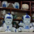 OIMG青花瓷人偶中国风古董古玩老手绘陶瓷娃娃人物童男童女摆件器 青 13高15