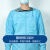 安美尚（ams）一次性CPE袍加厚防护服围裙淡蓝色 定做 200件/箱