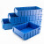 金固牢 KCzy-207 分隔式零件盒 工具收纳箱螺丝盒物料盒 蓝色中2号（400*235*90）