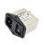 言恩IEC插座电源滤波器 ME170P-10A 单保险+红灯开关+插座型