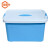 金固牢 KCzy-254 塑料带提手收纳箱 储物箱杂物整理箱 北欧蓝标准中号15L 36*25*20cm