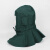 LISM防尘喷砂喷漆通风弯玻璃大头帽防溅风沙头套帽面罩风帽披肩帽 军绿色喷砂帽