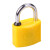 何老师 HLS-1330 电力表箱锁 塑钢锁 梅花通开通用钥匙 物业锁 网吧机箱锁 防水锁 35mm 黄色  