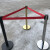 排队围栏警戒带一米线伸缩警示银行安全不锈钢适用于隔离带柱栏杆 5米钛金杆子