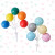 六一蛋糕插件蛋糕装饰气球网红ins儿童节10个装马卡龙彩色气球 8头气球插件10个