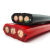 行车电缆卷筒电缆线国标铜芯带双钢丝起重机3/D74平方软电源线 国标3/D72.5红色 3芯