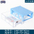 腾正跃 桌面抽屉diy收纳盒手工配件材料储物盒小物件串珠分类柜子 B-1蓝色(无隔板)
