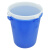 中典 YJ-E087 圆形水桶 塑料桶储物收纳桶酒店厨房大号环卫物业垃圾桶 蓝色60升无盖