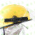 头灯支架 安全帽夹子战术头盔电筒侧灯夹子手电卡扣韩式消防头盔 浅黄色