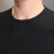 Lee Cooper品牌纯色短袖T恤男夏季2023新款修身弹力t恤上衣潮牌显瘦打底衫男 纯色白T恤+纯色黑T恤 L（尺码偏大一码）