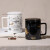 COSTA咖世家马克杯 创意陶瓷杯子情侣杯咖啡杯牛奶杯带盖带茶漏办公室水杯泡茶杯 咖啡简史-T-MUG（黑）355ml