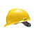梅思安（MSA）V-Gard PE标准型一指键帽衬 V型无孔安全帽施工建筑工地劳保男女防撞头盔 黄色