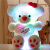 泰迪熊猫布娃娃抱抱熊可爱大号玩偶公仔毛绒玩具女孩生日礼物女生 (开心每)粉红色  60厘米(七彩发光)