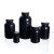 塑料大口圆瓶 HDPE广口塑料瓶 样品瓶 取样瓶 白色黑色实验室分装 黑色大口50ml