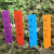 安赛瑞 一字型加厚PP标签 农业塑料插地签 花卉植物分类标记牌 橘色长10cm宽2cm 500个 530281