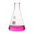高硼硅加厚三角烧瓶 耐高温玻璃锥形瓶25ml/50ml/100/150/200/250/300 500ml三角瓶喇叭口(2个)