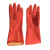 南洋 1付/袋绒里乳胶手套 加厚耐用工业厨房家务 红色 M