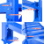 实邦 仓库货架仓储置物架轻型家用库房储物铁架子金属货架钢制 蓝色主架 中型200*60*200=4层240KG/层