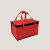 希万辉 铝箔保温手提配送袋加厚隔热外卖袋 2个装红色邮政4号箱36*24*20cm