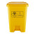 艾科堡脚踏式医疗废物垃圾桶黄色带盖医院利器废品回收垃圾桶 30L黄色 医疗垃圾回收桶