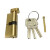 短云 室内门锁锁芯通用型C级木门锁心小70mm换锁具零配件  拉丝铜电开-5把钥匙35-45MM
