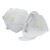 锐麻  kn95口罩带呼吸阀工业防尘面罩活性炭口罩独立包装带海绵条 带阀白色六层 50个