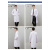 白大褂长袖男女医生服冬装加厚加肥加大码特大码 300斤学生实验服 女短袖(精面料) XL