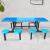 定制定制不锈钢食堂餐桌椅组合4人6人人学校员地食堂玻议价 定8人玻璃钢 标准