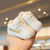 迪士尼（Disney）春秋季新生儿软底学步鞋男宝宝鞋子0-3-6个月一岁女婴儿防滑新款8 215黑色 内长11.5cm建议7-8个月左右