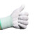 谋福PU涂指涂层手套尼龙手套 耐磨装卸手套（五副起） 中号十副装 