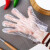 定制盛世一次性手套透明防水手套薄膜加厚餐饮家务环保手套 【薄款】100只