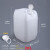 化工桶堆码桶25公斤升KG塑料桶20L废液桶方形酒精消毒液加厚 20LA款堆码桶-半透色