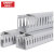 W&F 灰色闭口PVC配电柜线槽150*100线槽板 机柜用线槽 方线槽24m/箱